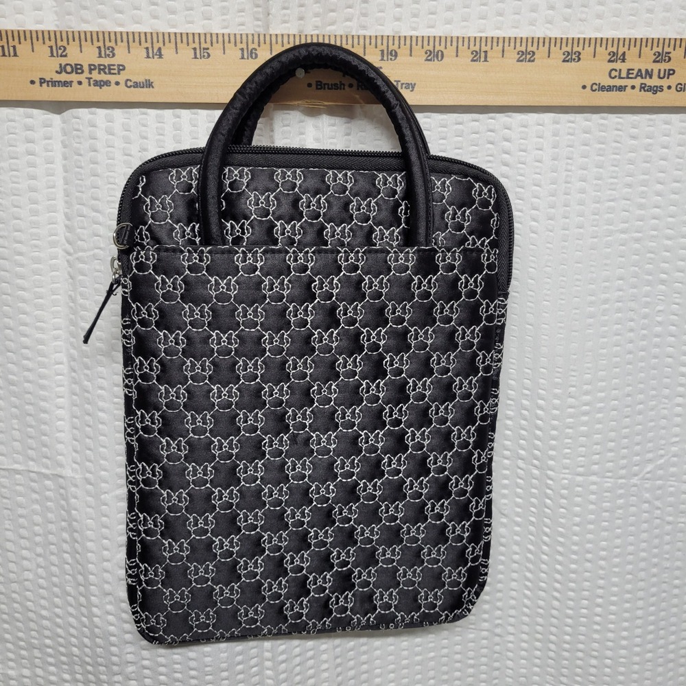 Disney Parks D-Tech Mickey Mouse Quilted Tablet‎ Sleeve Case Black White Stitch